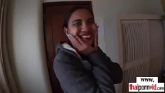 Play Small Thai Teen Cherry's Wild Bath Time with a Big White Cock